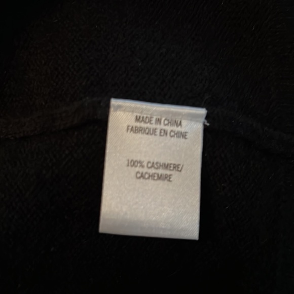 Theory pure cashmere grey / black stripe shawl roll neck cardigan sweater - Picture 9 of 10